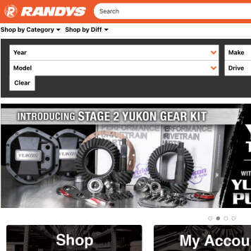 Stage 2 Yukon gear kit promotion with gears and components displayed.