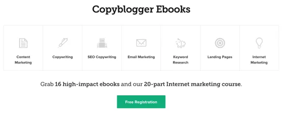 Copyblogger ebooks and internet marketing course registration